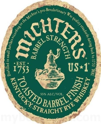 Michter’s Barrel Strength Toasted Barrel Finish Kentucky Straight Rye Whiskey 750ml Bottles