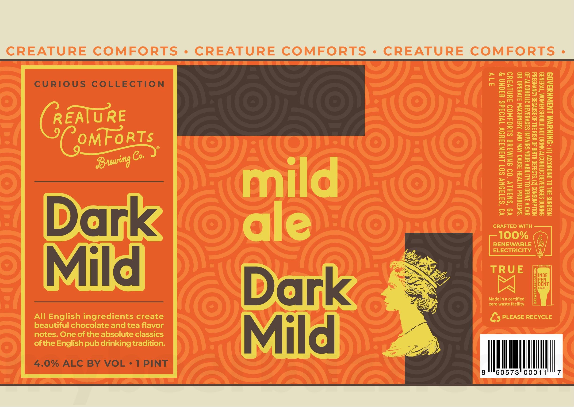 2026 Creature Comforts Dark Mild 16-oz Cans