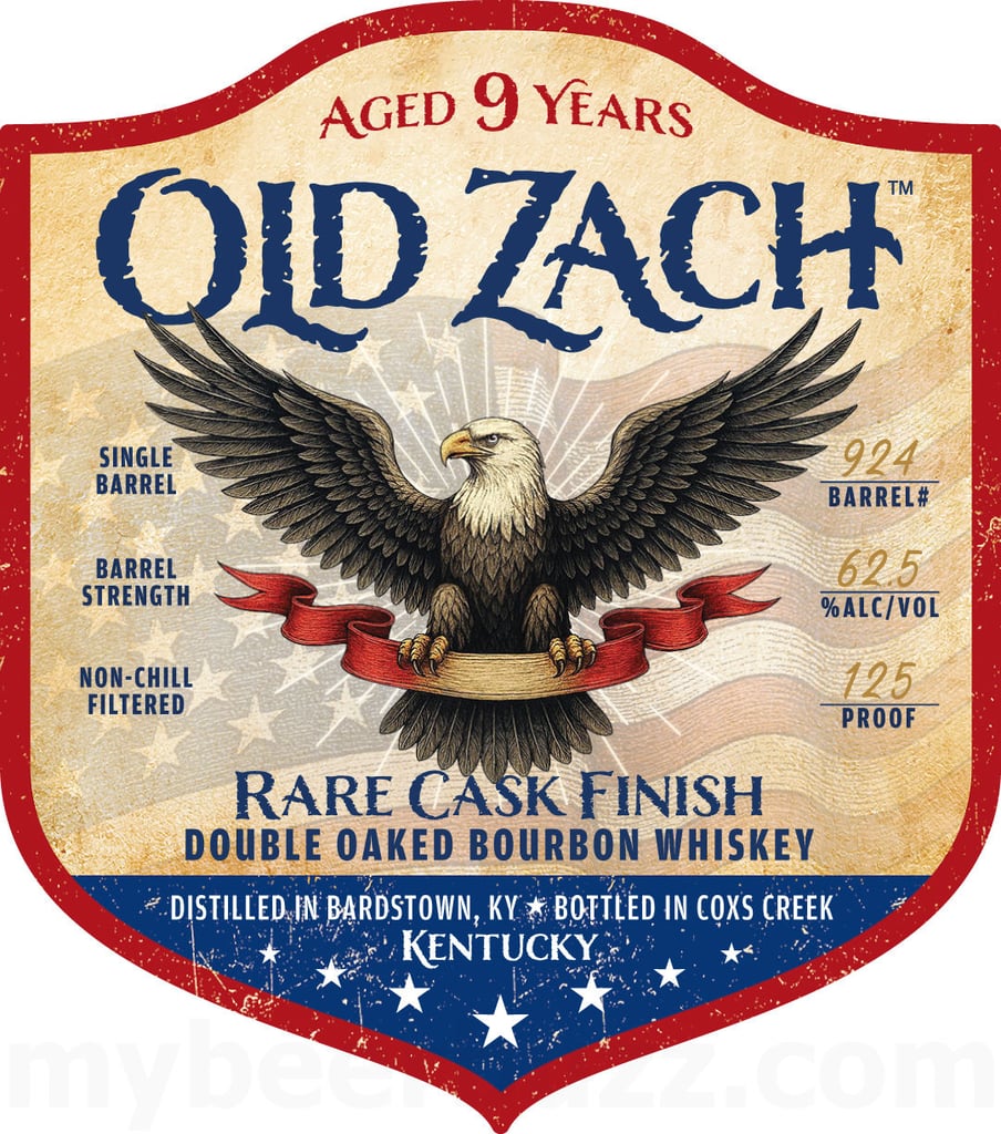 Cox Creek Distilling Old Zach Rare Cask Finish 9 Year Double Oaked Bourbon Whiskey
