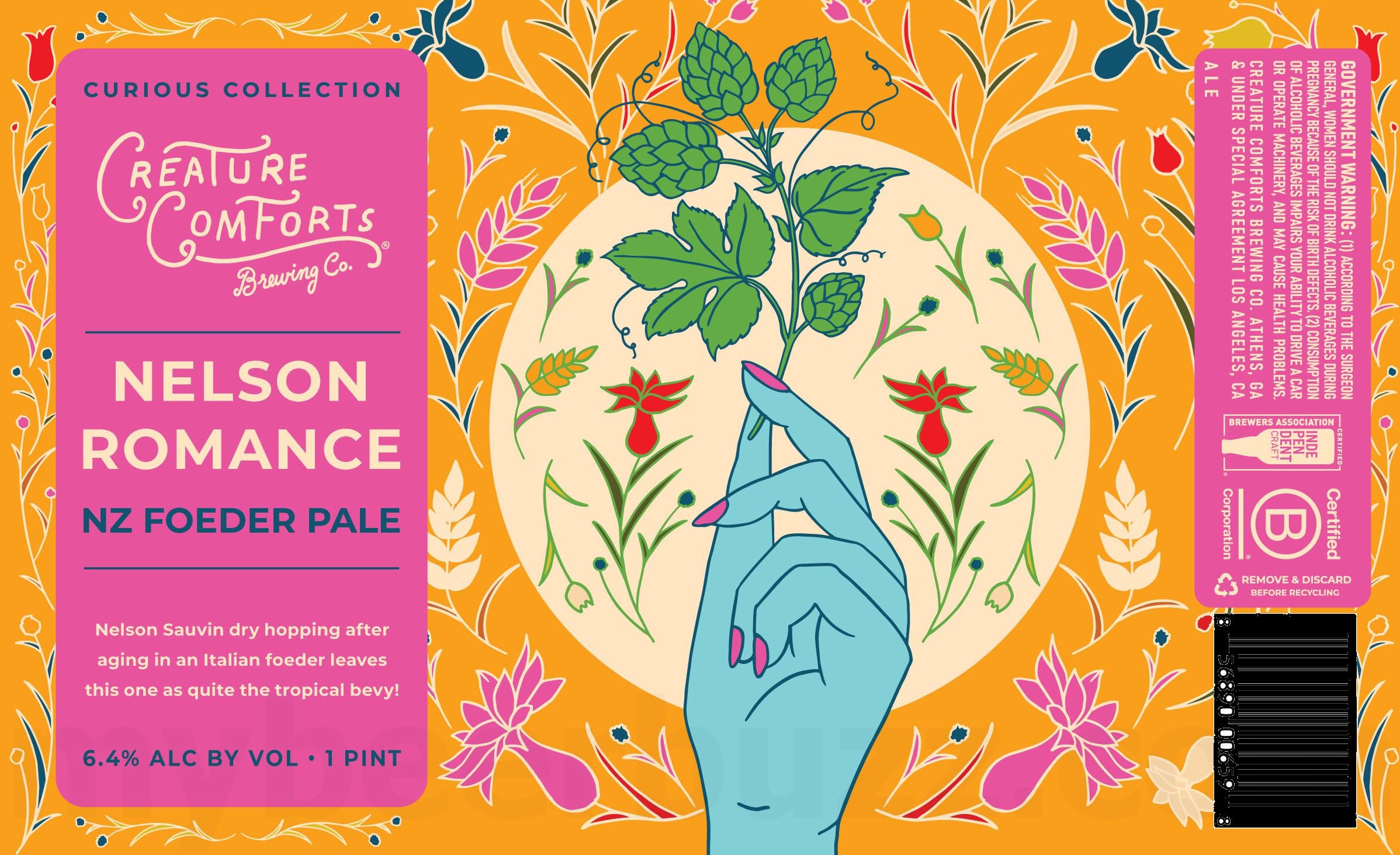 2026 Creature Comforts Nelsom Romance 16-oz Cans
