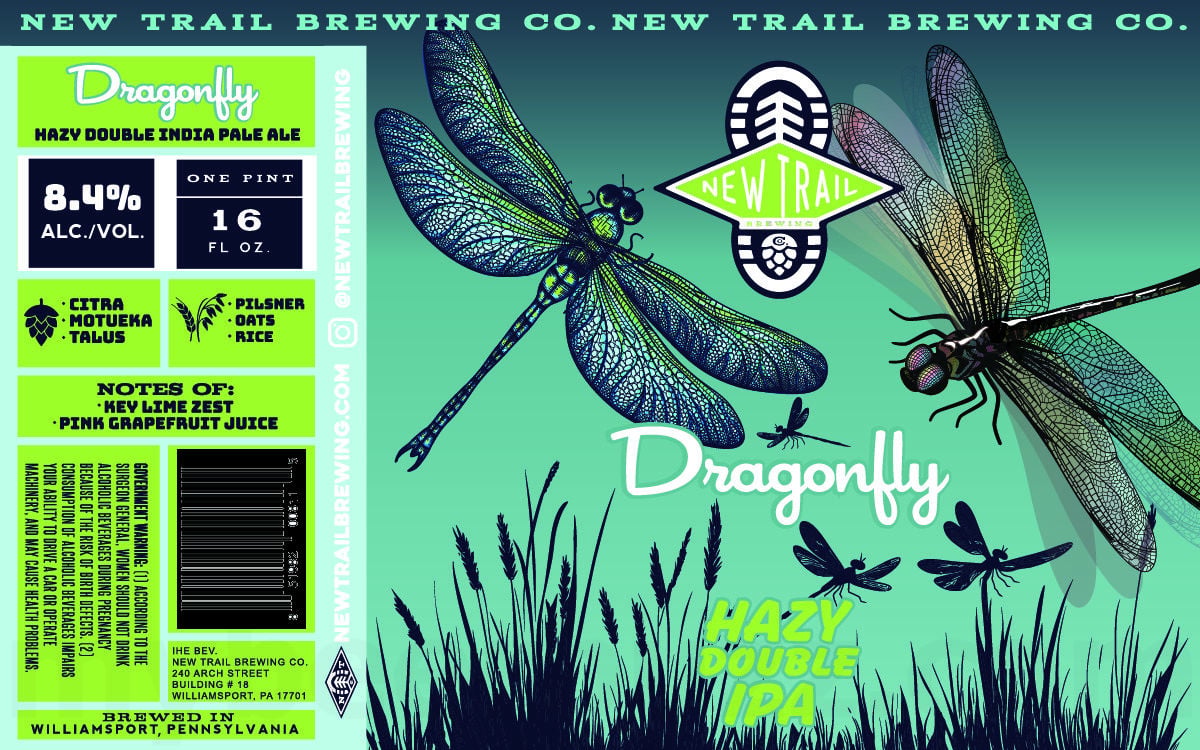 2026 New Trail Bewing Dragonfly 16-oz Cans