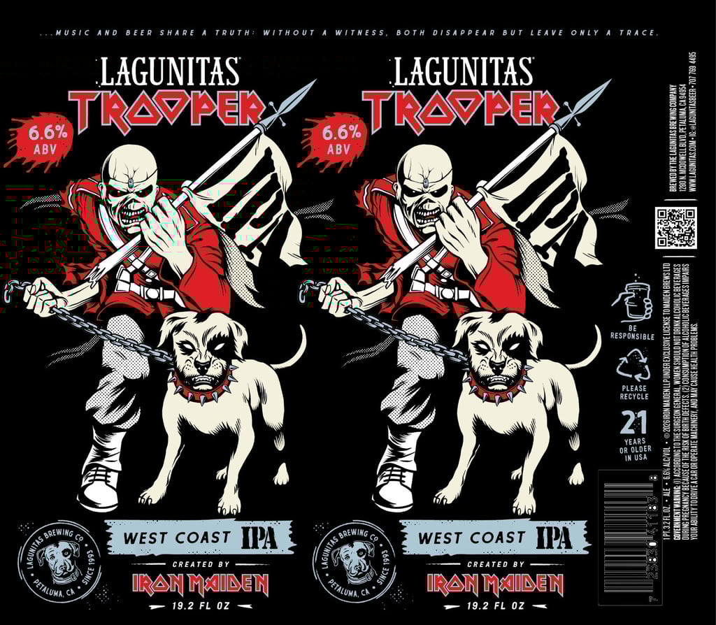 Lagunitas Teaming Up With Iron Maiden For Trooper West Coast IPA