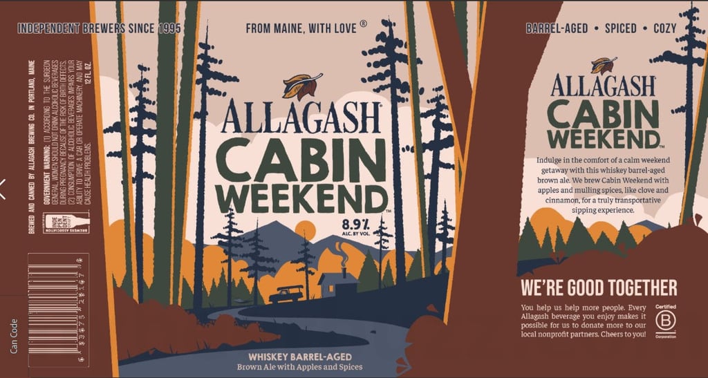 Allagash Adding Cabin Weekend Whiskey Barrel-Aged Brown Ale