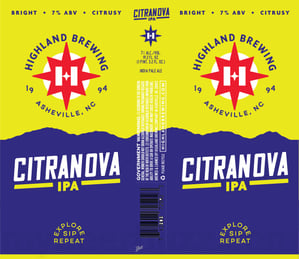 New Highland Brewing Citranova IPA Debuts with Bold Citrus Flavor and 7% ABV