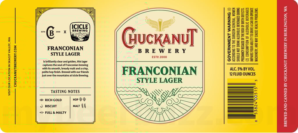2026 Chuckanut Brewery Franconian Style Lager 12-oz Cans