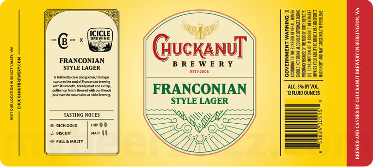 2026 Chuckanut Brewery Franconian Style Lager 12-oz Cans