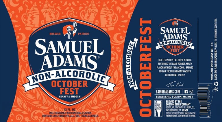 2026 Samuel Adams Non-Alcoholic Octoberfest 12-oz Cans