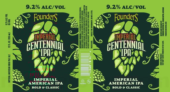 2026 Founders Imperial Centennial IPA 12-oz Cans