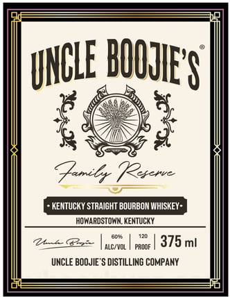 2026 Uncle Boojie’s Family Reserve Kentucky Straight Bourbon Whiskey 375ml Bottles