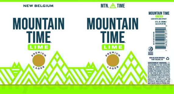 2026 New Belgium Mountain Time Lime 12-oz Cans