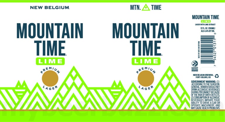 2026 New Belgium Mountain Time Lime 12-oz Cans