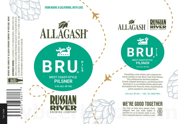 2026 Allagash Bru Pilsner 16-oz Cans