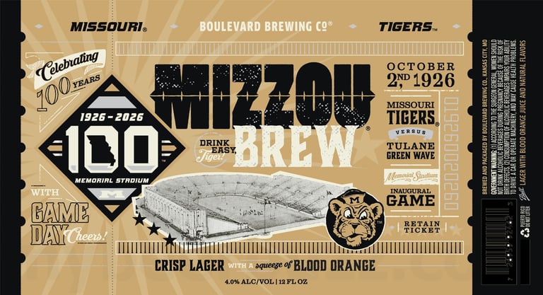 2026 Boulevard Brewing Mizzou Brew 12-oz Cans