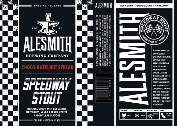 2026 AleSmith Brewing Choco-Hazelnut Spread Speedway Stout 16-oz Cans