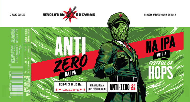 2026 Revolution Brewing Anti Zero NA IPA 12-oz Cans