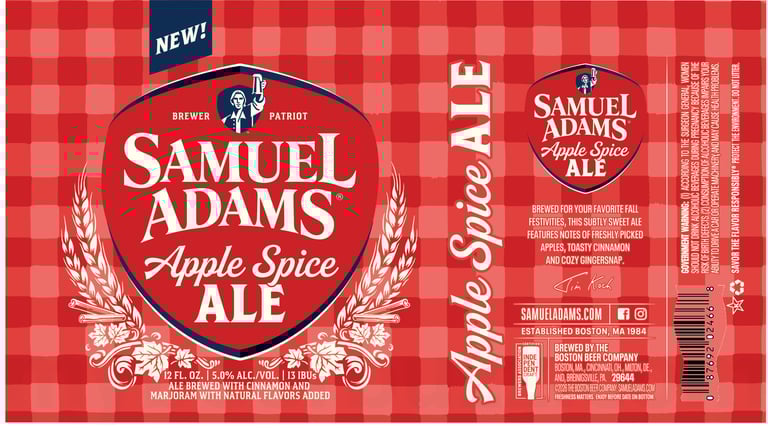 2026 Samuel Adams Apple SPice Ale 12-oz Cans