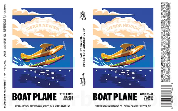 2026 Sierra Nevada Boat Plane 16-oz Cans