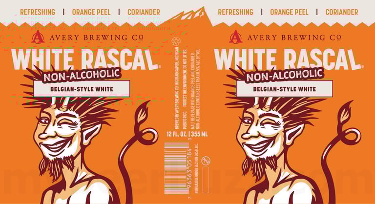 2026 Avery Brewing White Rascal Non-Alcoholic 12-oz Cans