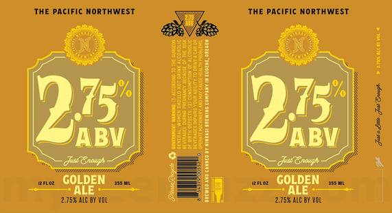 2026 Ninkasi Brewing 2.75% ABV Golden Ale 12-oz Cans