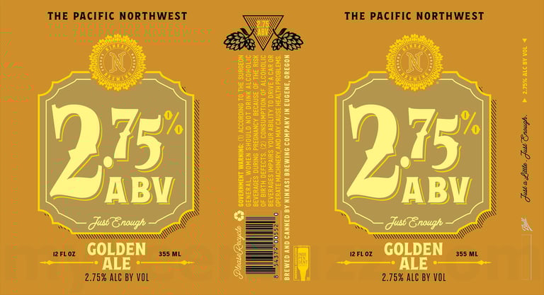 2026 Ninkasi Brewing 2.75% ABV Golden Ale 12-oz Cans