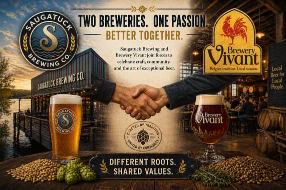 Saugatuck & Brewery Vivant Unite in Innovative Brewing Partnership