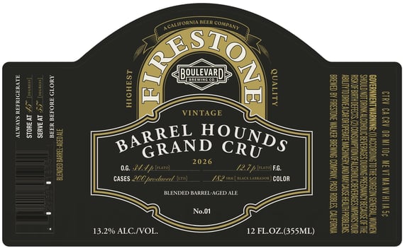 2026 Firestone Walker Brewmaster's Collective Barrel Hounds Grand Cru 12-oz Bottles