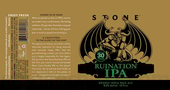 2026 Stone Ruination 30th Anniversary 12-oz Cans