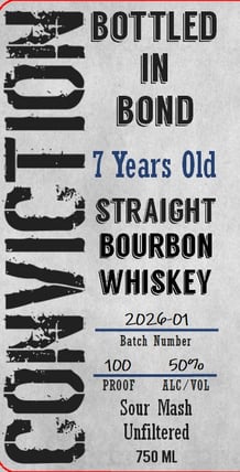 2026 Southern Grace Distilleries Conviction Bottled In Bond 7 Year Straight Bourbon Whiskey 750ml Bottles