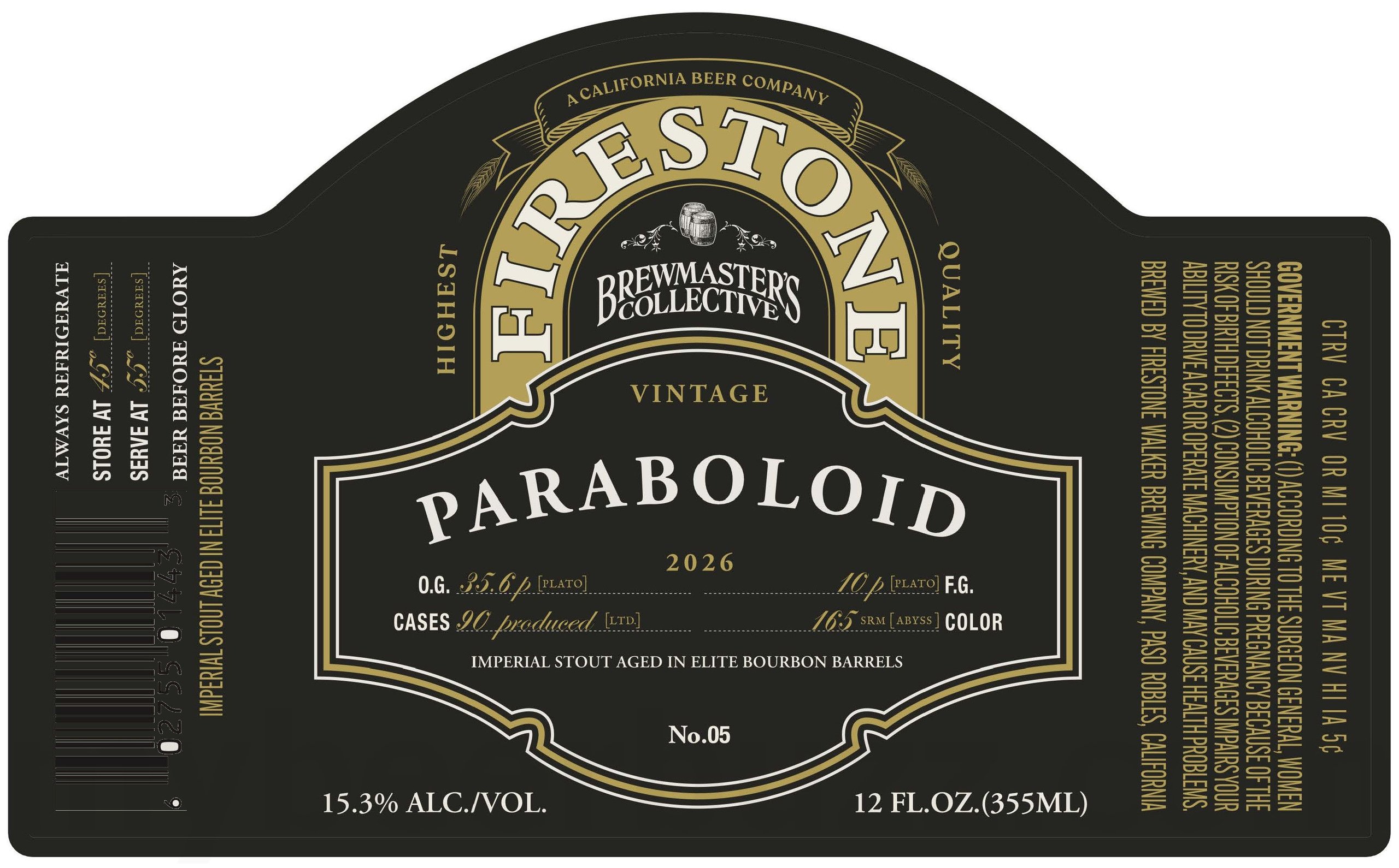2026 Firestone Walker Brewmaster's Collective Paraboloid 12-oz Bottles