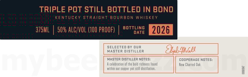 Woodford Reserve Triple Pot Still Bottled In Bond Kentucky Straight Bourbon Whiskey