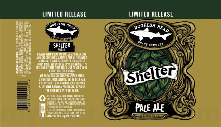 2026 Dogfish Head Shelter Pale Ale 12-oz Cans
