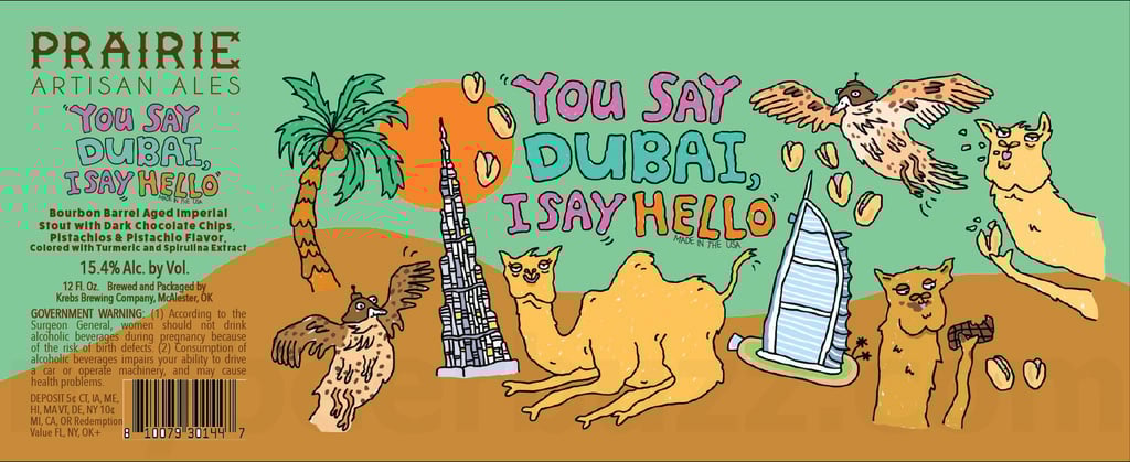 Prairie Artisan Ales Reveals You Say Dubai, I Say Hello