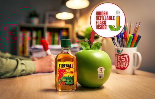 This Teacher Appreciation Week Fireball Whisky Gives New Meaning to “Core Curriculum” with Blazin’ Apple Flask