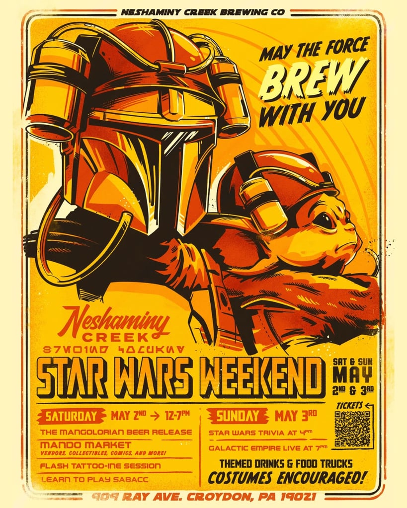 May the Force Brew With You: Star Wars Weekend Takes Over Neshaminy Creek Brewing Co.