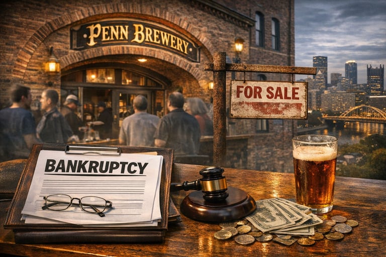 Penn Brewery Files for Bankruptcy
