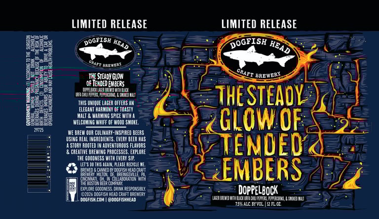 2025 Dogfish Head The Steady GLow Of Steady Embers 12-oz Cans