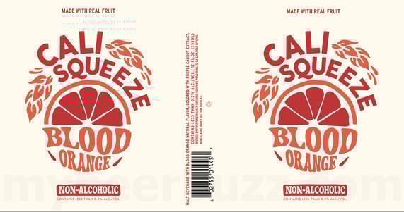 2026 Firestone Walker Cali Suqeeze Blood Orange Non-Alcoholic 12-oz Cans