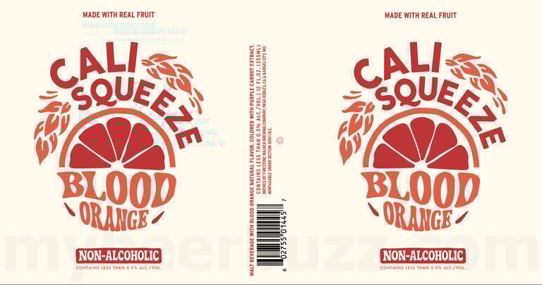 2026 Firestone Walker Cali Suqeeze Blood Orange Non-Alcoholic 12-oz Cans