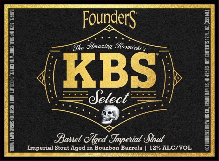 2026 Founders The Amazing Kosmicki's KBS Select 12-oz Bottles