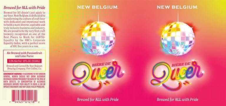 2026 New BelgiumBière De Queer 12-oz Cans