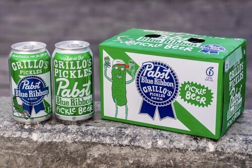 Pabst Blue Ribbon And Grillo's Pickles Debut New Pickle Beer