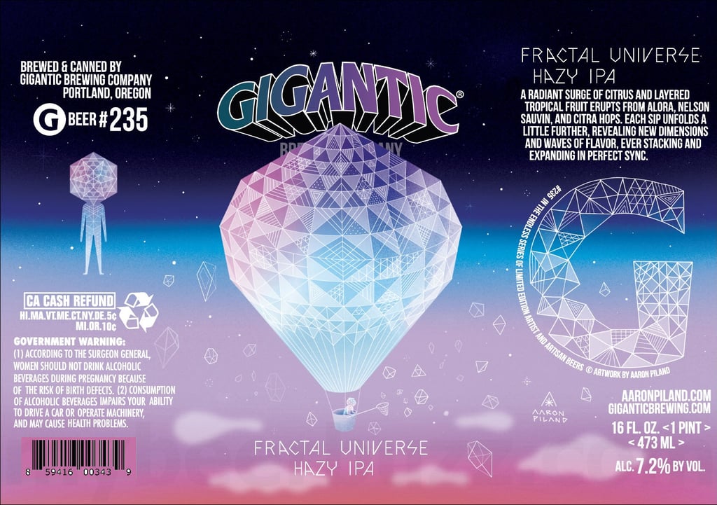 Gigantic Brewing Unveils Fractal Universe Hazy IPA for 2026 Release