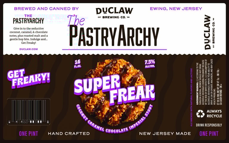 2026 DuClaw The PastryArchy Super Freak 16-oz Cans