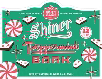 Shiner & Spoetzl Brewery Unwrap Peppermint Bark Holiday Beer for Winter 2026