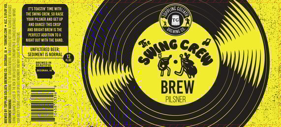 2026 Toppling Goliath The Swing Crew Brew 12-oz Cans