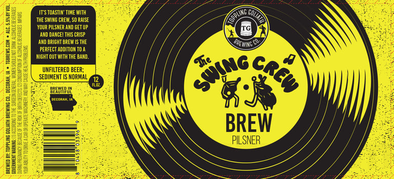 2026 Toppling Goliath The Swing Crew Brew 12-oz Cans