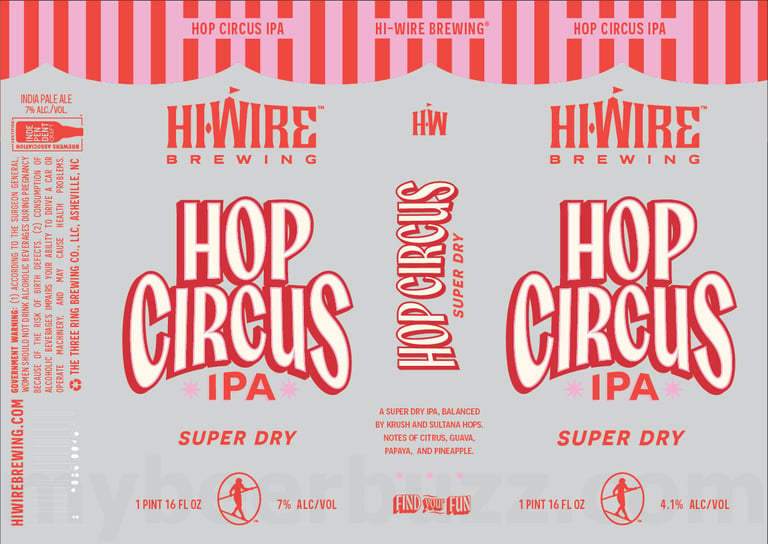 2026 Hi-Wire Brewing Hop Circus 16-oz Cans
