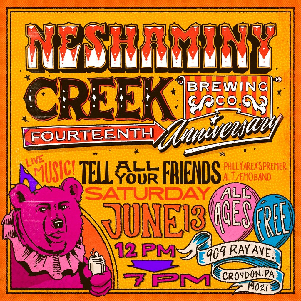 Neshaminy Creek Brewing Co. Celebrates 14 Years with Free Anniversary Party