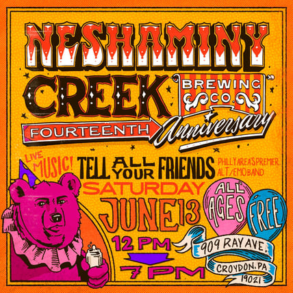 Neshaminy Creek Brewing Co. Celebrates 14 Years with Free Anniversary Party
