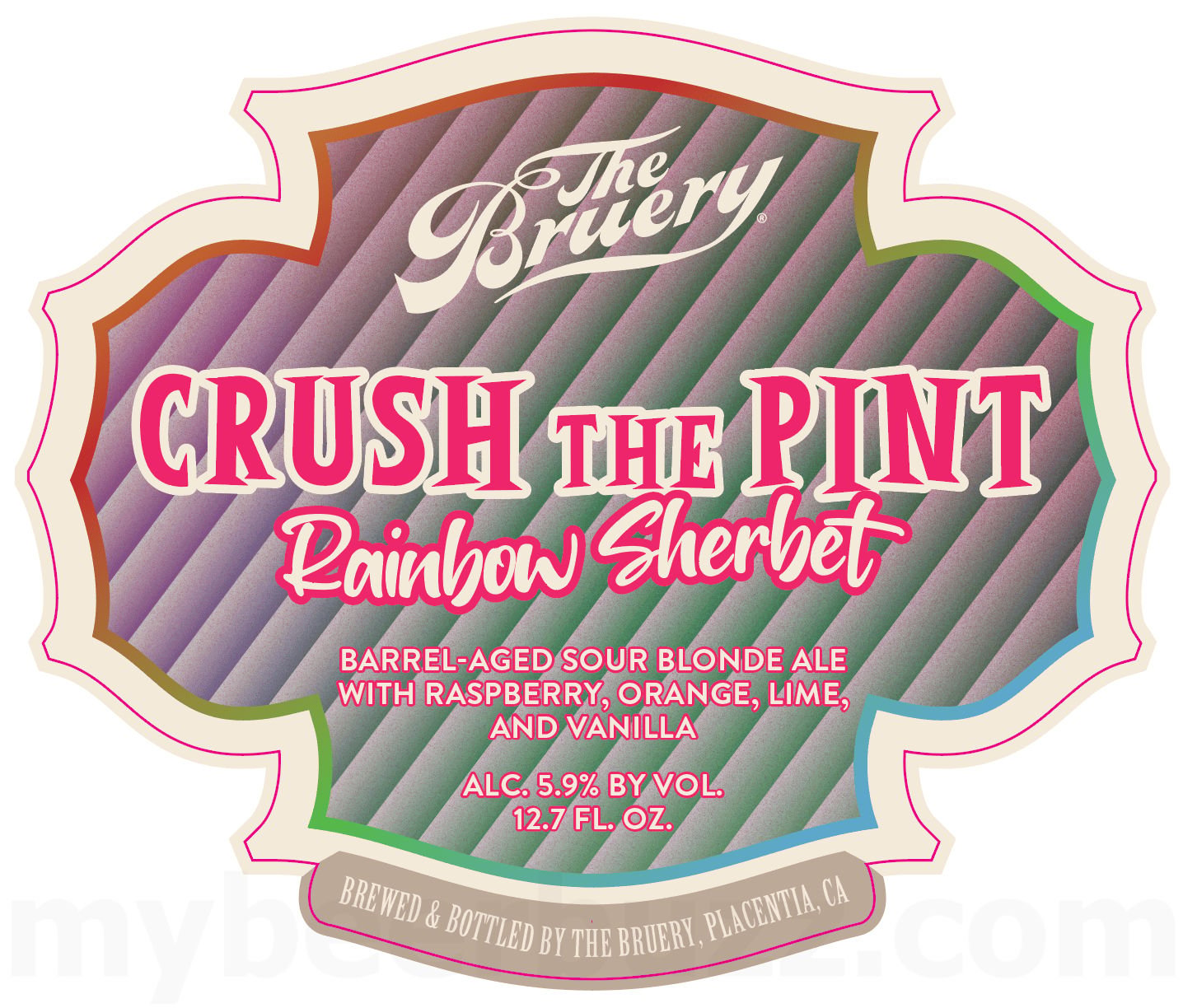 2026 The Bruery Crush The Pint Rainbow Sherbet 12.7-oz Bottles